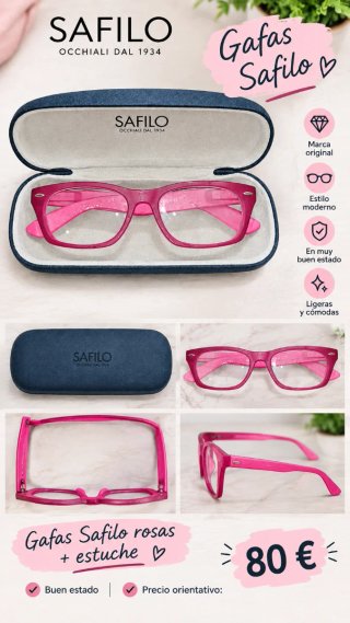 Gafas Safilo Rosas con Estuche