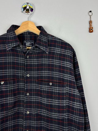 Camisa Burberry Nova Check Flannel Vintage