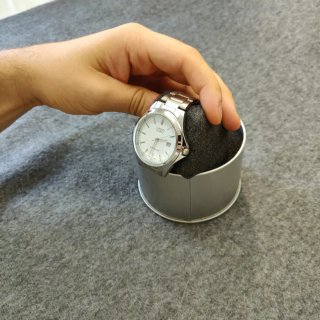 Reloj Casio MTP Plateado y Blanco