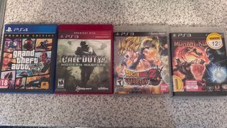 Juegos PS4 y PS3: GTA V, Call of Duty 4, DBZ