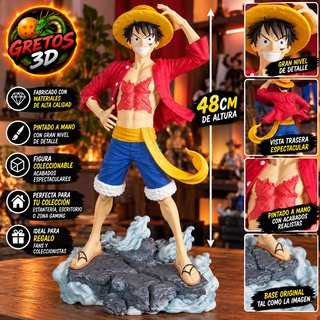 Luffy One Piece 48CM XL Pintado a Mano