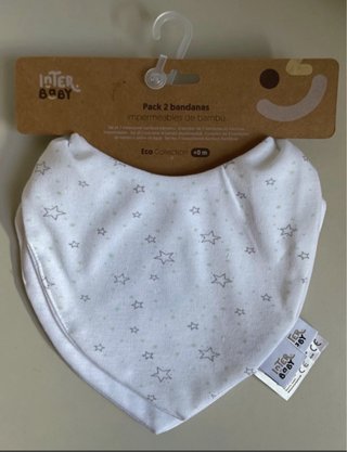 Pack 2 baberos impermeables bambú Interbaby