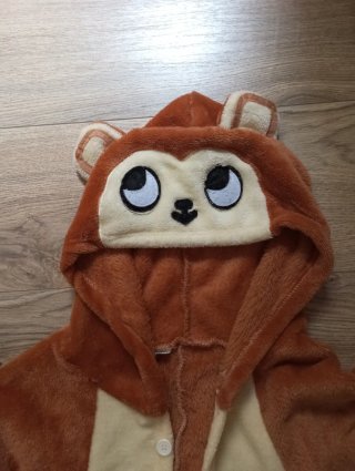 Disfraz pijama de mono/ardilla/oso