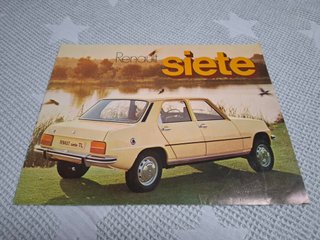 Catálogo Original del RENAULT  7 del año 1975