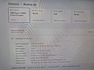 PC Gaming Ryzen / 6600XT / 1TB / 16GB