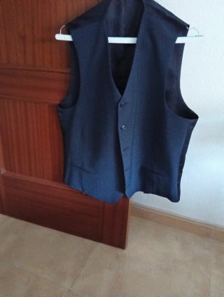 Traje de 3 piezas azul