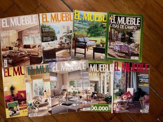 Revistas decoración, casa, campo, interiores.