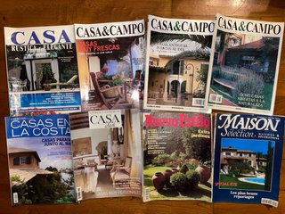 Revistas decoración, casa, campo, interiores.