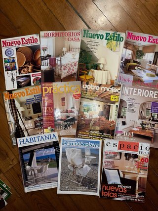Revistas decoración, casa, campo, interiores.
