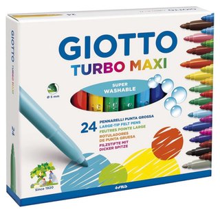 Rotuladores GIOTTO Turbo Maxi 24 Colores