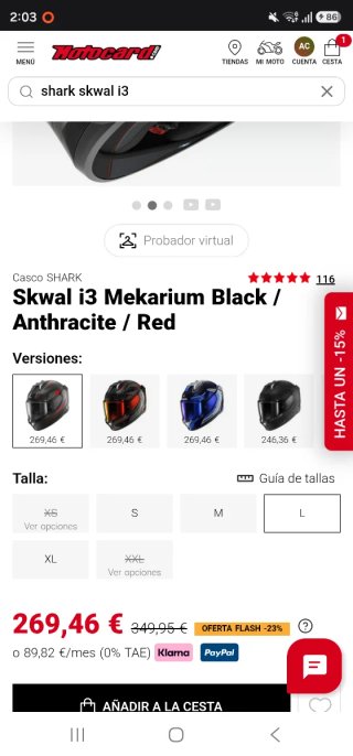 Casco Shark Skwal i3