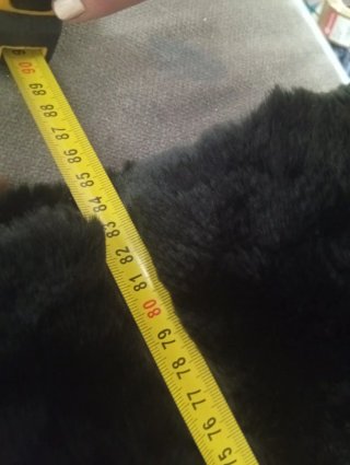 Abrigo negro MISS & MAX con capucha XL