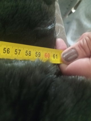 Abrigo negro MISS & MAX con capucha XL