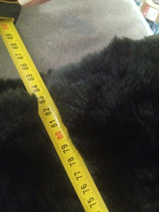 Abrigo negro MISS & MAX con capucha XL