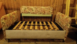 Sofá Cama 2 Plazas Somier Madera