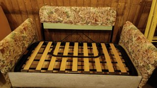 Sofá Cama 2 Plazas Somier Madera