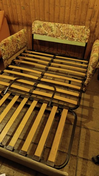 Sofá Cama 2 Plazas Somier Madera