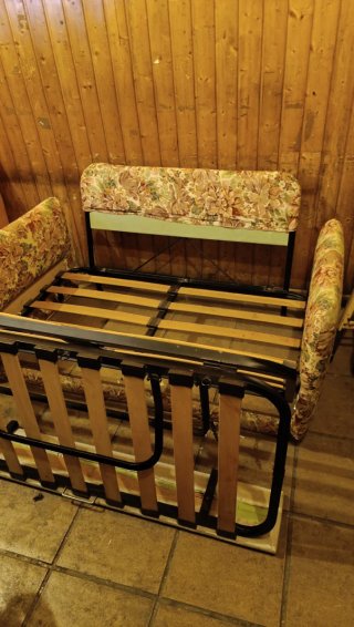 Sofá Cama 2 Plazas Somier Madera