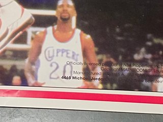 02, cartel , Poster, Michael Jordan, Chicago Bulls, 1986,  Rare 58x89 cm. Sports Illustrated Super Canasta Marketcom