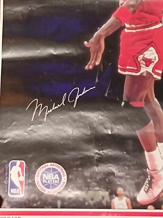 02, cartel , Poster, Michael Jordan, Chicago Bulls, 1986,  Rare 58x89 cm. Sports Illustrated Super Canasta Marketcom