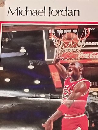 02, cartel , Poster, Michael Jordan, Chicago Bulls, 1986,  Rare 58x89 cm. Sports Illustrated Super Canasta Marketcom