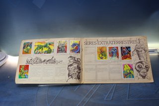 Álbum de cromos: Monstruos. Mundicromo, 1986. Incompleto.