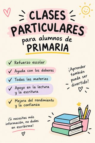 Clases particulares para Primaria