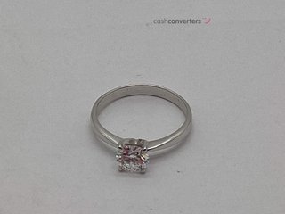 sortija oro 18k con diamante de laboratorio