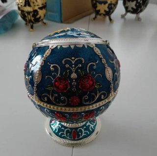 cenicero de plata estilo vintage