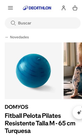 Pelota de pilates e infaldor Decathlon