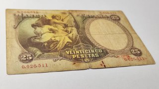Billete 25 Pts 1931 Vicente López