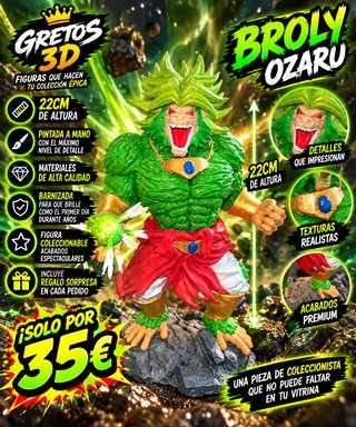Figura Broly Ozaru Dragon Ball 22cm