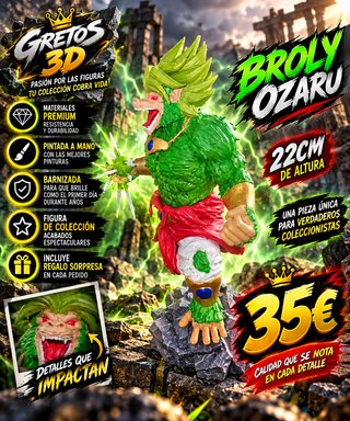 Figura Broly Ozaru Dragon Ball 22cm