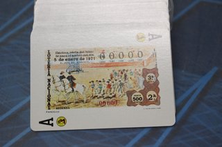 Baraja española Lotería Nacional: Tauromaquia. 40 naipes.