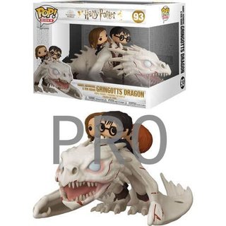 Funko Pop. Harry, Ron y Hermione en el Dragón de Gringotts. Harry Potter