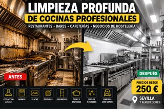 Limpieza profunda de cocinas profesionales
