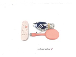 reproductor internet google chromecast con google tv rosa 4k