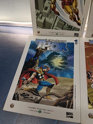 cómics , 6 tomos, IRON MAN, THOR marvel comics, El mundo