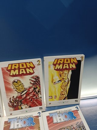 cómics , 6 tomos, IRON MAN, THOR marvel comics, El mundo