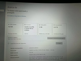MSI Ordenador Intel i7 RTX 3060 16GB RAM