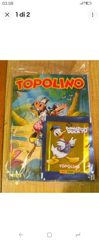 Topolino 3578 bliisterato figurine paperino 70