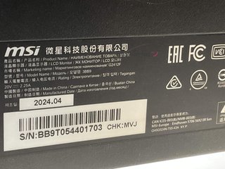 monitor led msi g241f