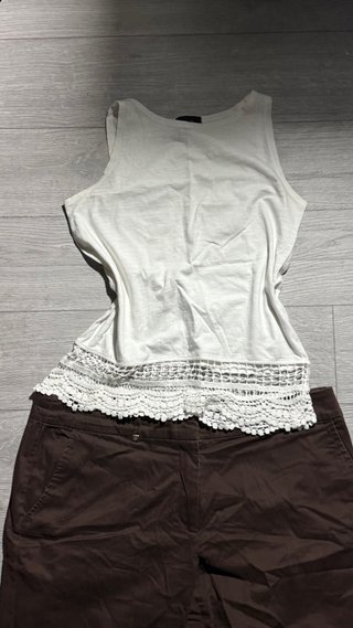 Camiseta de tirantes blanca ATMOSPHERE Talla XS