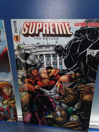 comics SUPREME: THE RETURN 1 -ALAN MOORE CHRIS SPROUSE AWESOME COMICS + Judgment day aftermath