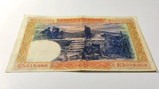 Billete 100 Pesetas 1925 Felipe II