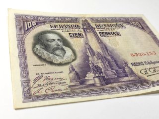 Billete 100 Pesetas 1928 Cervantes S/S