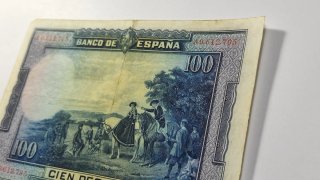Billete 100 Pesetas 1928 Cervantes Serie A