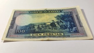 Billete 100 Pesetas 1928 Cervantes Serie A