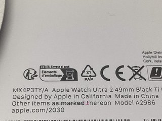 apple watch ultra 2 49mm (gps 4g) titanio