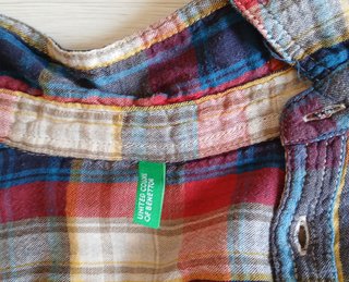 Camicia Benetton quadri 11-12 anni